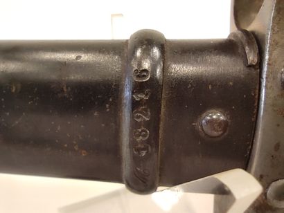 Gras bayonet model 1874. 

A.B.E. Scabbard...