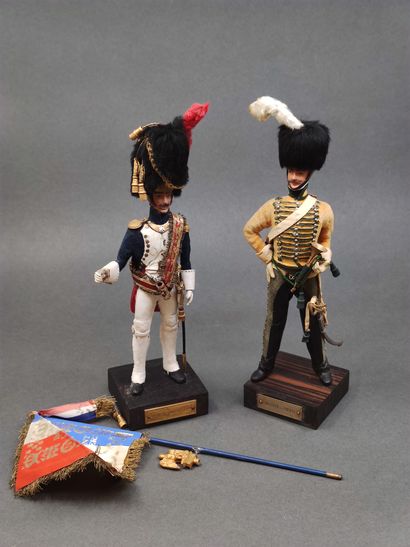 Marcel RIFFET 

Deux figurines en plomb peint...