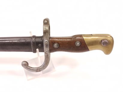 Gras bayonet model 1874. 

A.B.E. Scabbard...