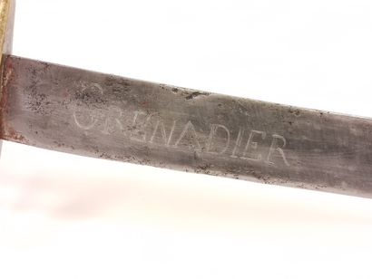 Infantry saber called Briquet. Middle of...