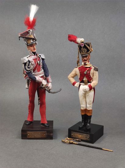 Marcel RIFFET 

Deux figurines en plomb peint...