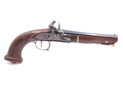 Beautiful flintlock pistol of officer. 

Slightly...