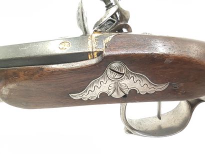 Beautiful flintlock pistol of officer. 

Slightly...