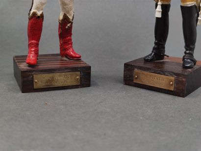 Marcel RIFFET 

Deux figurines en plomb peint...