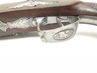 Beautiful flintlock pistol of officer. 

Slightly...