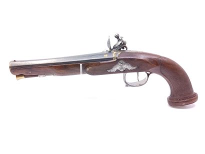Beautiful flintlock pistol of officer. 

Slightly...