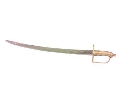 Infantry saber called Briquet. Middle of...