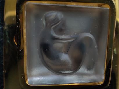 LALIQUE France 

Sac du soir en velour noir

Fermoir...
