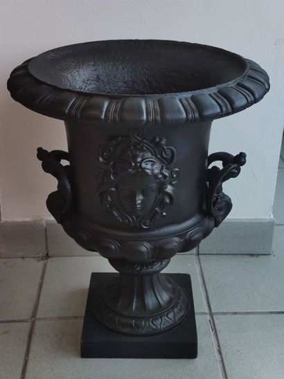Paire de Vases de style Médicis en fonte...