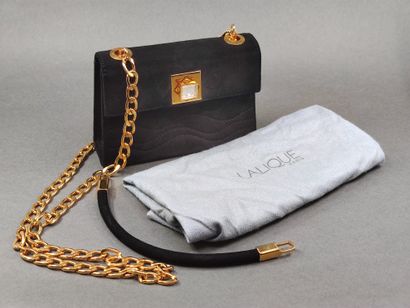 LALIQUE France 

Sac du soir en velour noir

Fermoir...