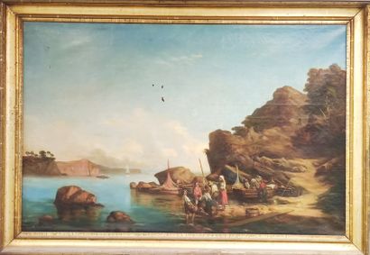 CAUVIN

IMPORTANTE huile sur toile représentant...