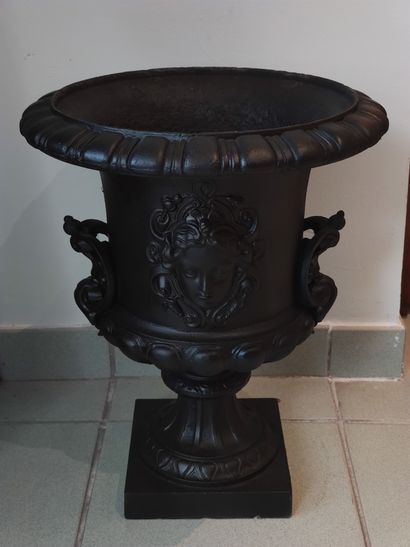 Paire de Vases de style Médicis en fonte...