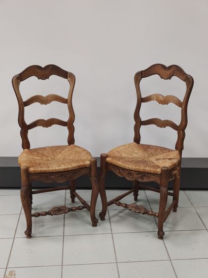
Provencal dining room furniture in walnut...