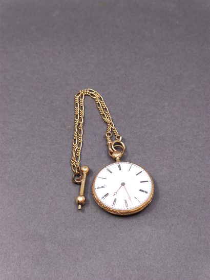 IMPORTANTE montre de gousset en or jaune...