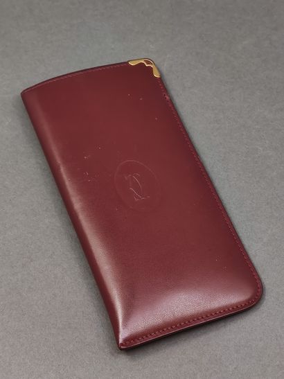 ETUI à lunette CARTIER bordeaux