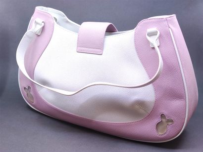 CHOPARD

Sac à main blanc et rose, fermoir...