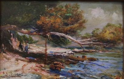 Paul Levere (1875 - 1949)

Bord de mer animé

Huile...