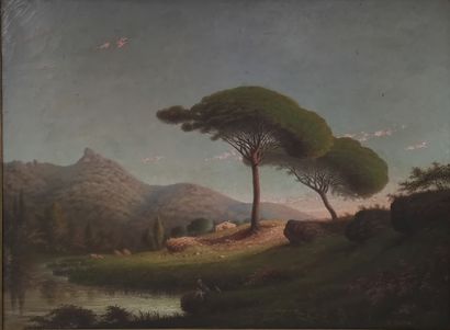 A. MEZIERE

Paysage animé

Huile sur toile...
