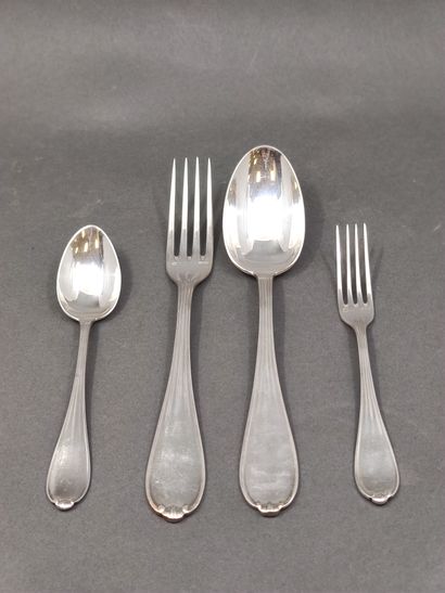 ERCUIS 

Part of a Louis XV style silver...
