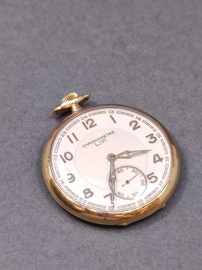 MONTRE de gousset de marque LIP en or jaune...
