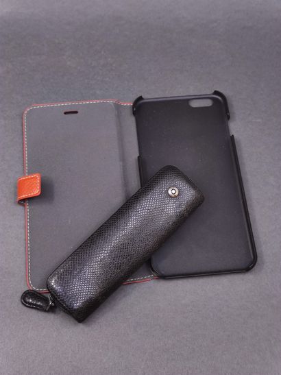 LOT comprenant 

Etui en lézard noir MONTBLANC

ETUI...
