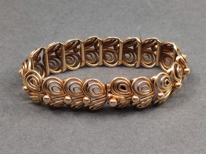 
BRACELET en or jaune 750° maille fantaisie



Travail...