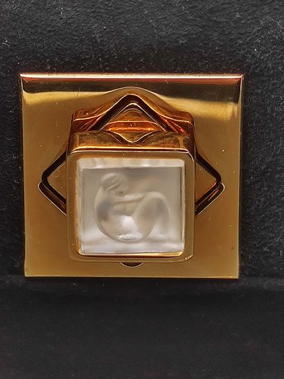 LALIQUE France 

Sac du soir en velour noir

Fermoir...