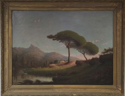 A. MEZIERE

Paysage animé

Huile sur toile...