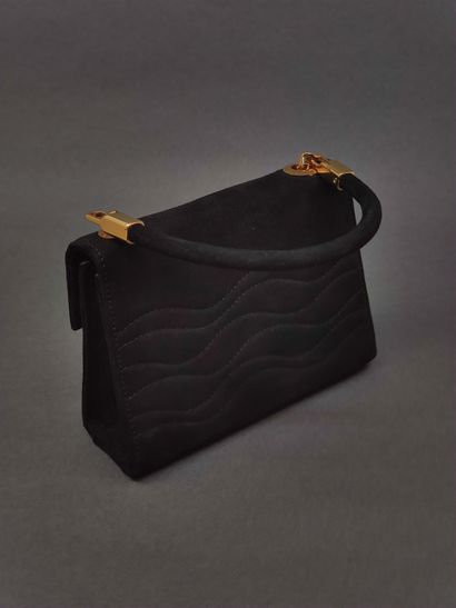 LALIQUE France 

Sac du soir en velour noir

Fermoir...