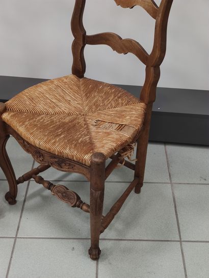 
Provencal dining room furniture in walnut...
