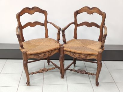
Provencal dining room furniture in walnut...