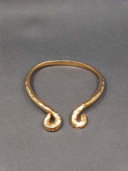 COLLIER torque en métal doré