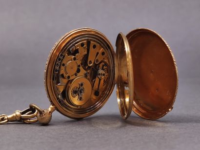 IMPORTANTE montre de gousset en or jaune...