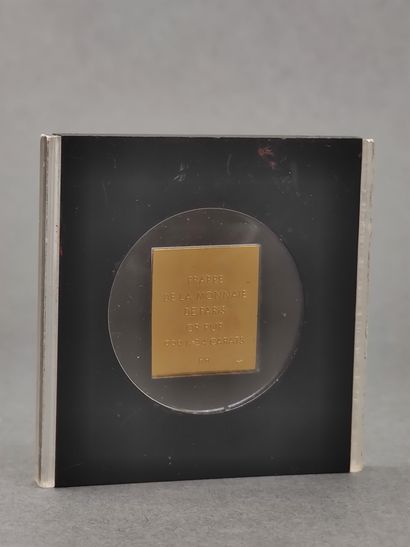 MEDAILLE 125 eme anniversaire du timbre poste...