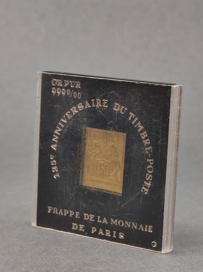 MEDAILLE 125 eme anniversaire du timbre poste...