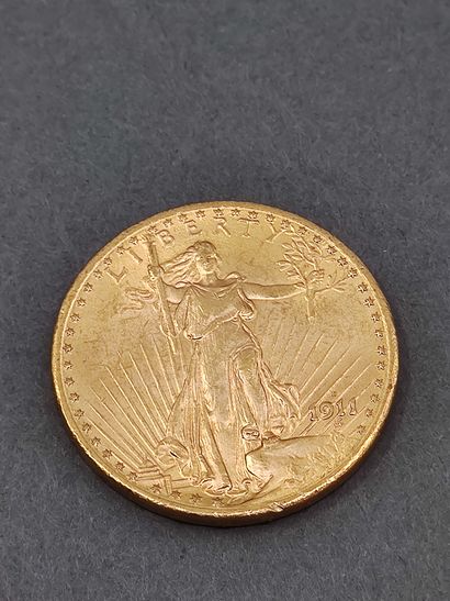 PIECE de 20 dollars or 1911

Poids : 33,44...
