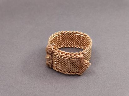 IMPORTANT bracelet ceinture en or jaune 750°...