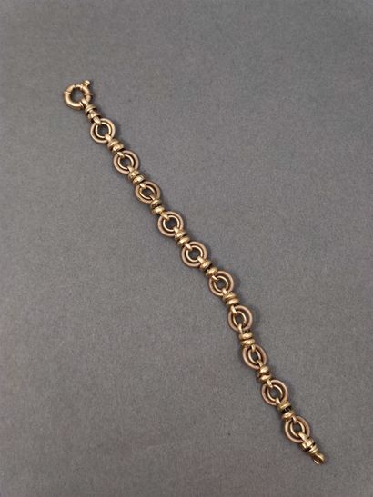 
BRACELET en or jaune 750° maille fantaisie...