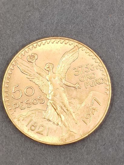 PIECE 50 pesos en or 

Poids : 41,66 g