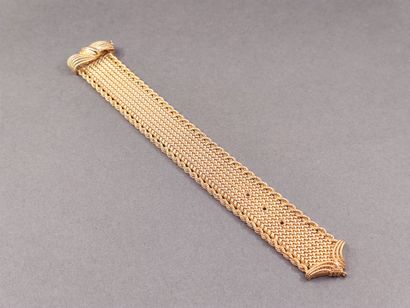 IMPORTANT bracelet ceinture en or jaune 750°...