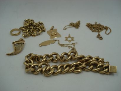 1 Bague Or 18kt 2,92 g 1 Bracelet identité...