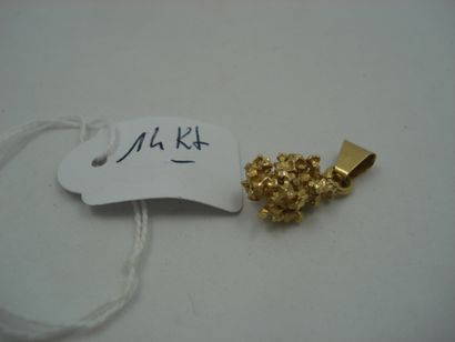 1 Pendentif Or 14kt 5,20 g pépite
