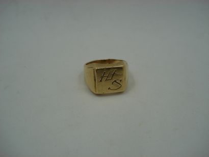 1 Bague Or 18kt 12,50 g déteriorée