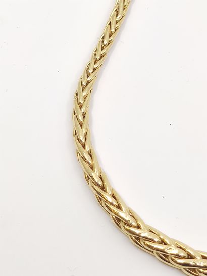 COLLIER maille palmier en or jaune 750°

Poids...
