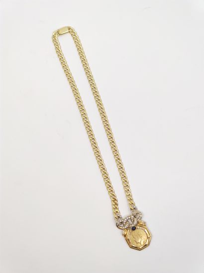 COLLIER en or 18 kt supportant un PENDENTIF...