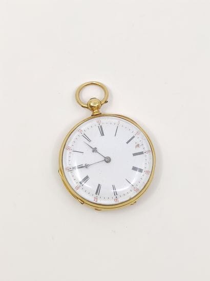 MONTRE de col en or jaune 750°

Poinçon cheval

Poids...