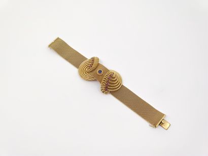 BRACELET en or 750, orné de pierres de synthèse

Poids...