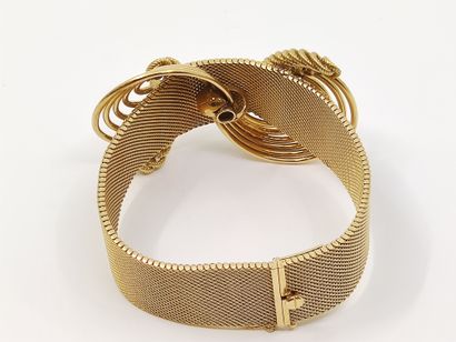BRACELET en or 750, orné de pierres de synthèse

Poids...