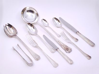ALFENIDE menegere de 93 pieces en metal argente...