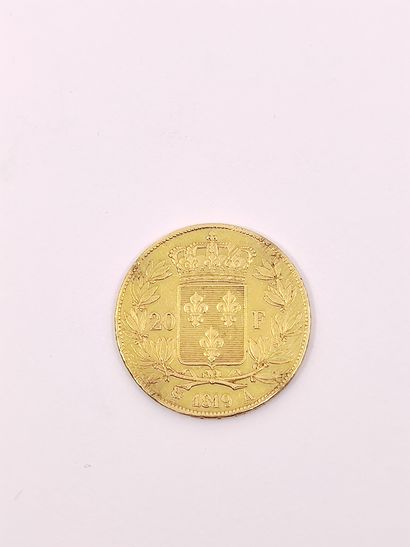 PIECE de 20 Fr or Louis XVIII 1819 A

Poids...